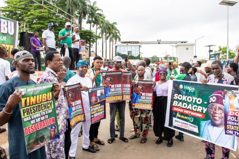 Democracy Day: Ikeja LG Chairman Participates in Solidarity March for Tinubu
