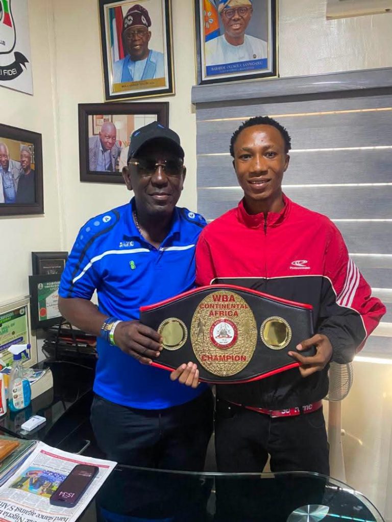 SSA Adeboye Receives WBA Champion Yusuf Adeniji; .Hails His Dedication, Resilience