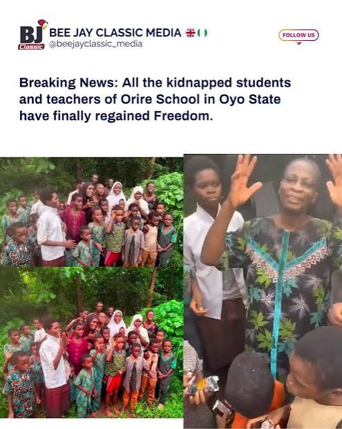 Oyo Gov Says Release of Abducted Oyo School Pupils, Teachers Big Relief, Hails Security Agencies