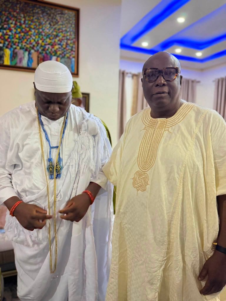 Images as ex-Presidential Aide Ojudu Hosts Ooni of Ife