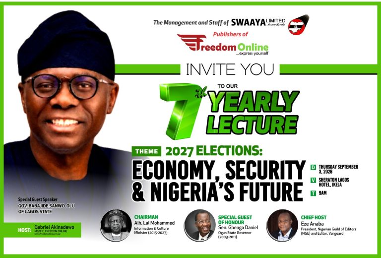 Sanwo-Olu, Lai Mohammed, OGD to Discuss 2027 Elections, Insecurity at 7th Freedom Online Lecture
