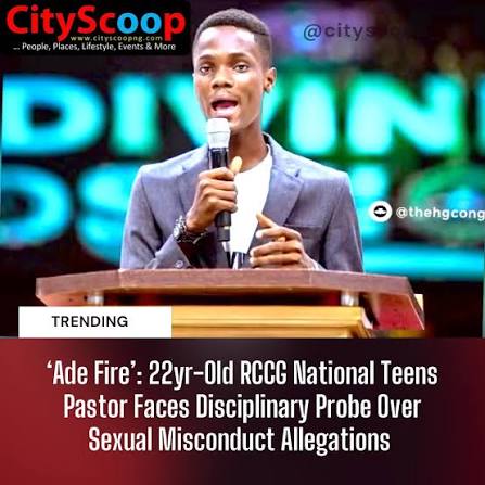 RCCG Commences Probe Its ex-Teens’ Pastor over Alleged Sexual Misconduct