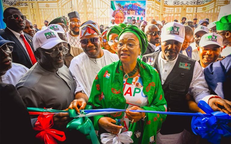 First Lady Commissions PBAT Door-to-door Campaign H’Quarters