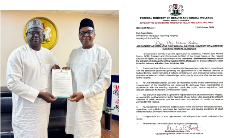 A New Chapter in Medical Leadership: Celebrating Professor Faruk Baba’s Emergence as CMD, UMTH