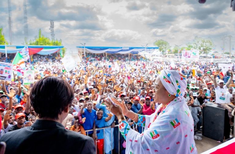 First Lady at N’Central Tinubu/Shetimma Rally: ‘From Reforms to Prosperity’ Now a Reality