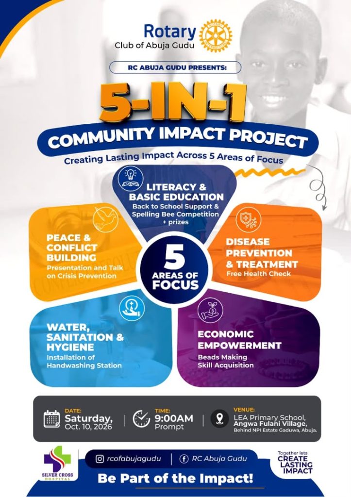 Rotary Club Targets Community Development with Five-in-one Outreach in Abuja